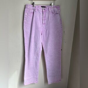 Juicy Couture Pastel Lavender Straight Leg Jeans